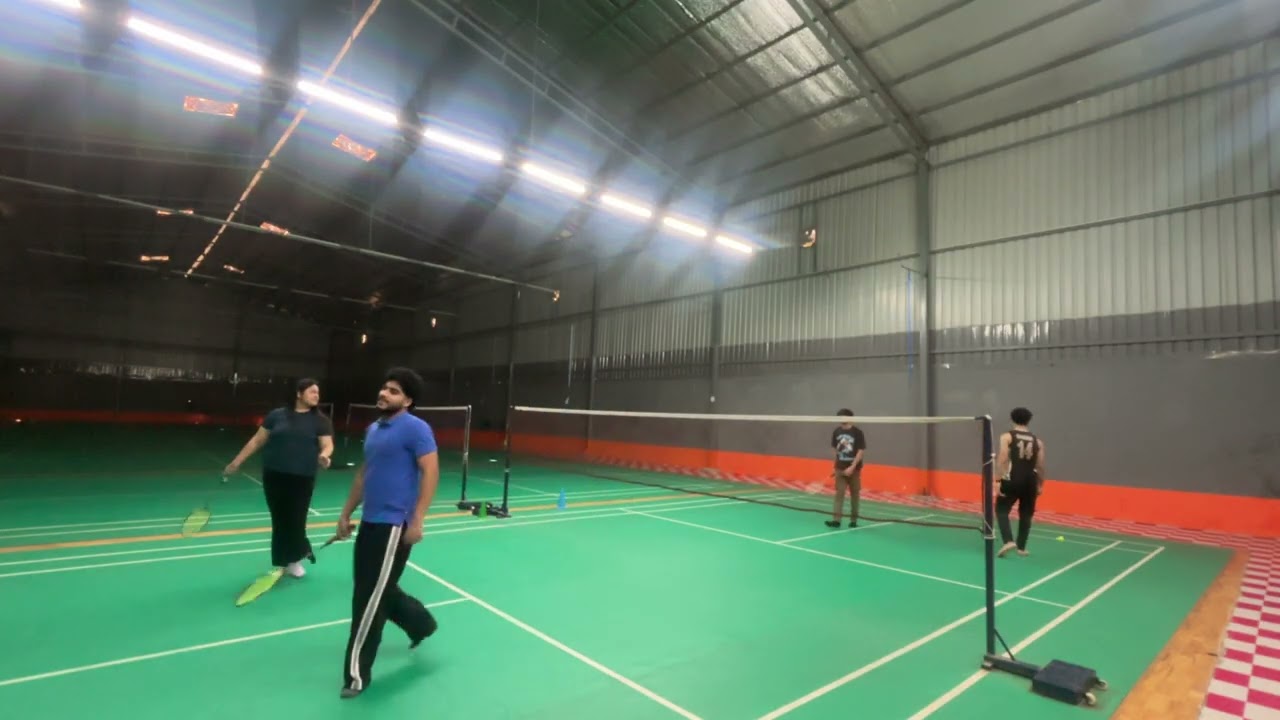 Playing badminton with friends | Lost by few points | VLOG-208