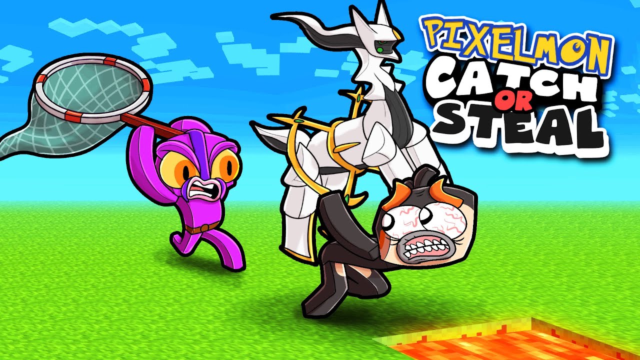 Pixelmon CATCH or STEAL 2 vs 2! (Minecraft)