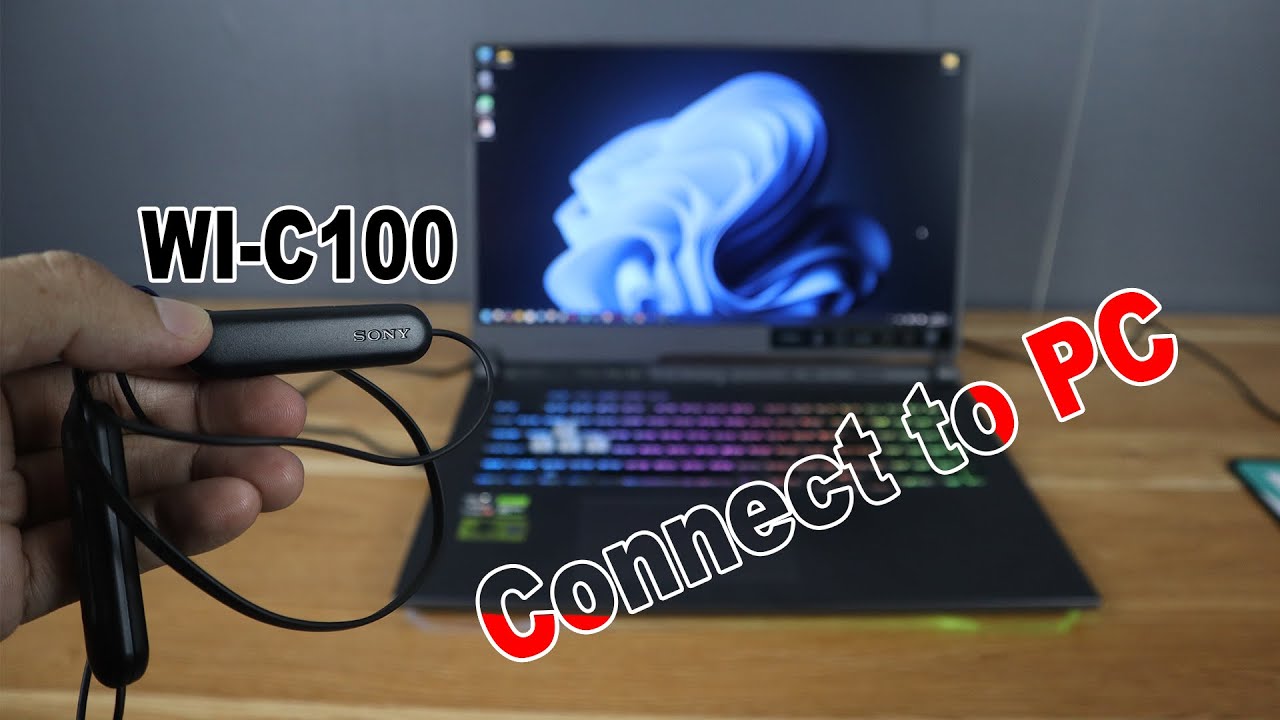 How to Connect SONY WI C100 Bluetooth Headphones to Windows 11 Laptop