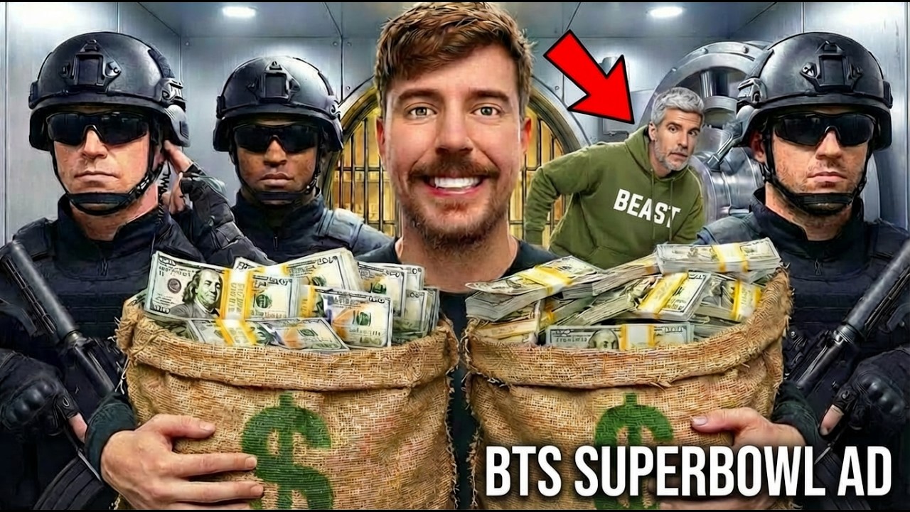 Реклама BTS MrBeast на Супербоуле
