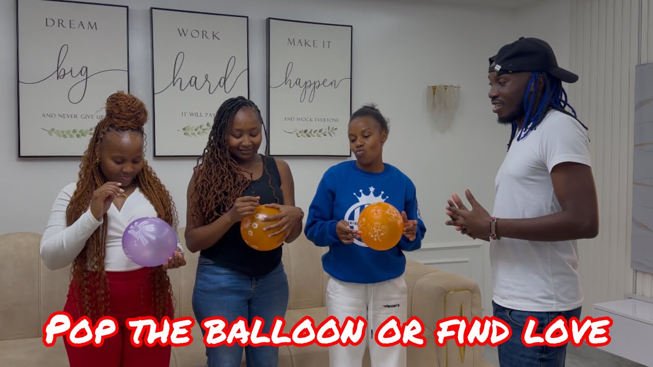 Pop The Balloon Or Find Love Challenge//Who Has The Best Pick up Lines😂/#GeeNganga,ruihfamily