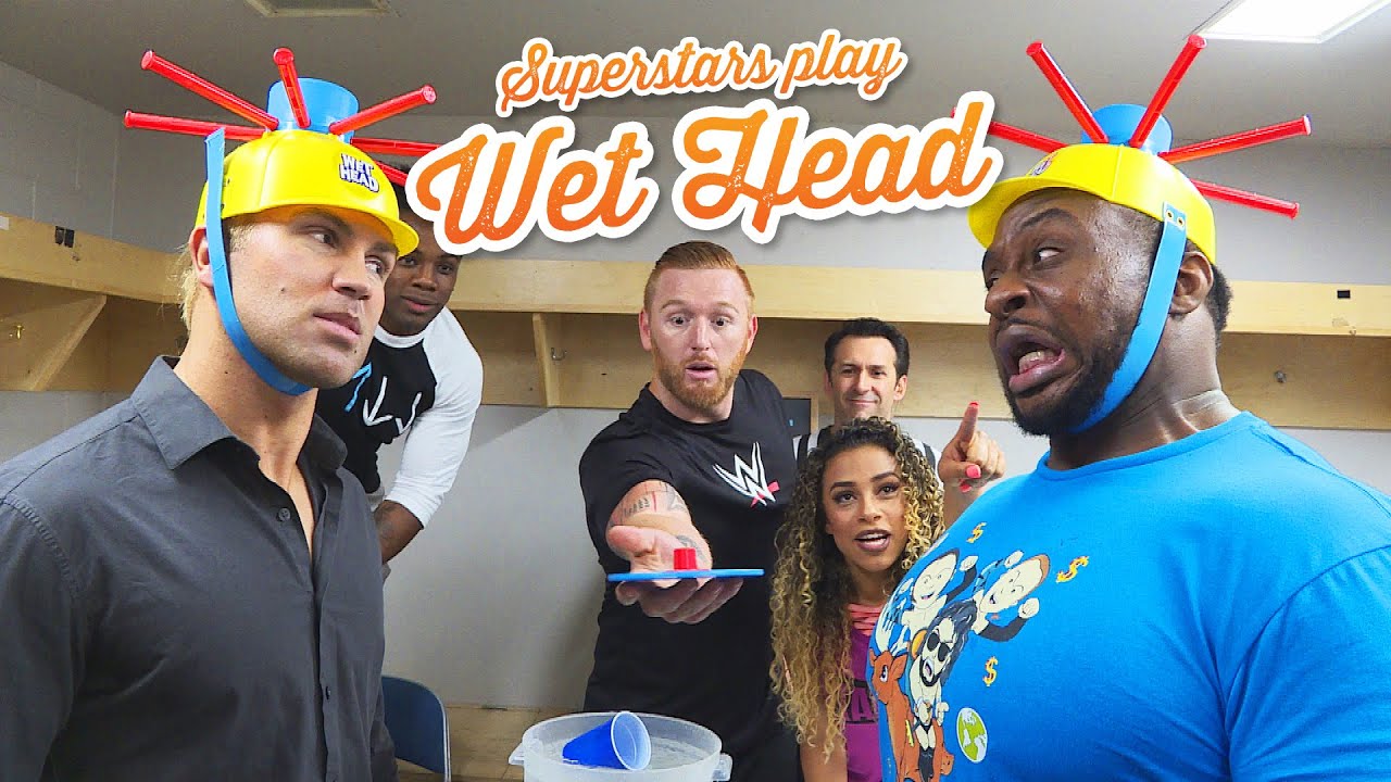 WWE Superstars play Wet Head: WWE Game Night