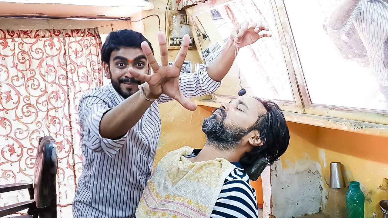 Cosmic Barber Junior Amazing Cosmic Head massage | Indian Massage