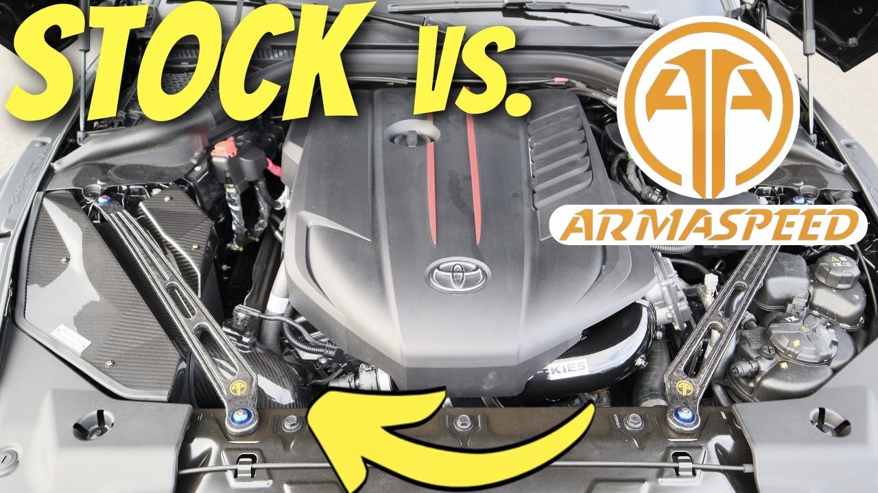6 Speed Manual A90 Toyota Supra 3.0: Armaspeed Carbon Fiber Intake vs Stock SOUND