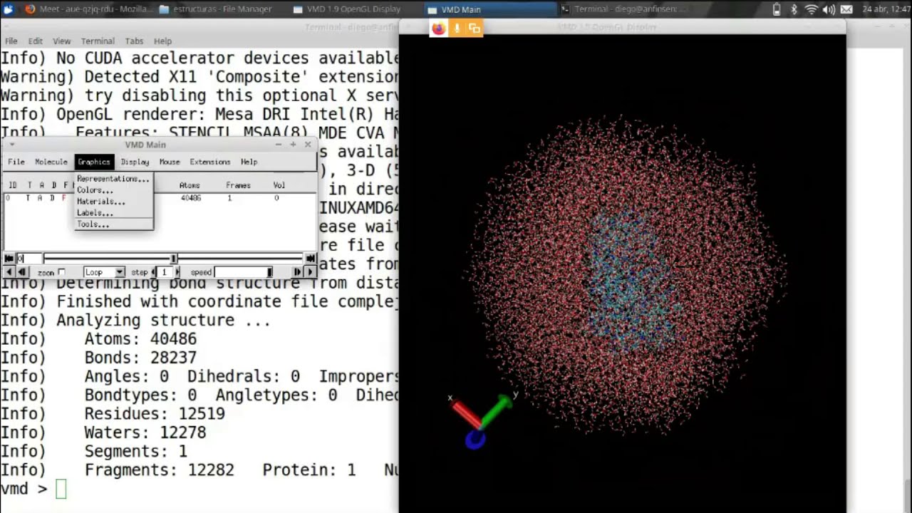 Preparaci&oacute;n de estructuras para din&aacute;mica molecular: AmberTools