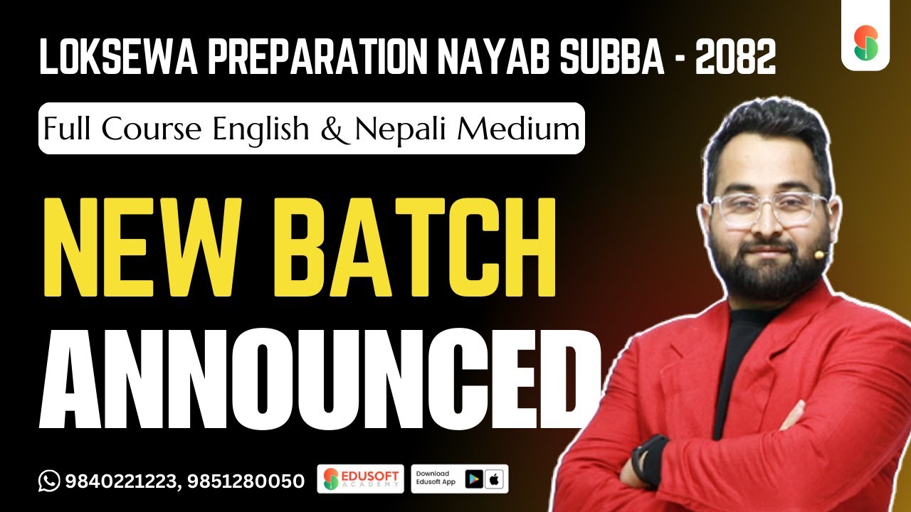 Nayab Subba Vacancy 2082/83: New Online Batch Announcement | First, Second & Third Paper 