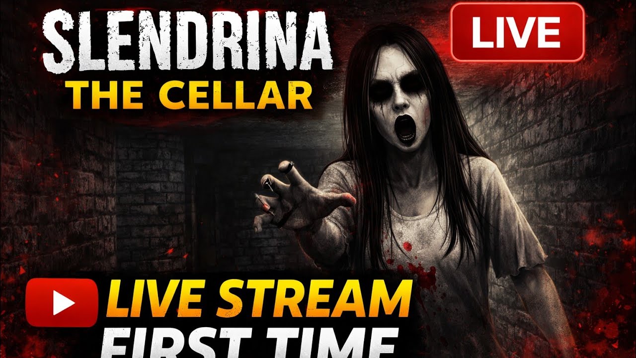 Slendrina the cellar Live steam horror game😱😱 First time game play...