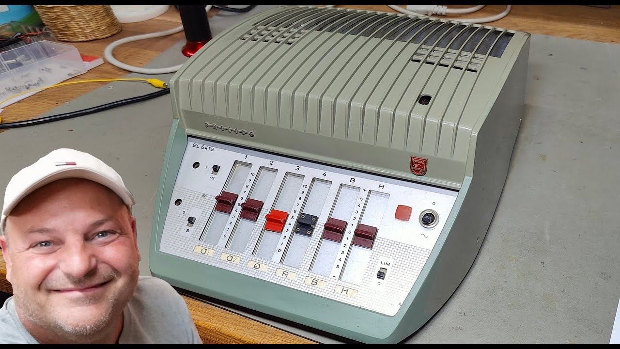 Ламповый микшер Philips EL6415, 4-канальный усилитель, 1960, восстановление, улучшение, ремонт, р...
