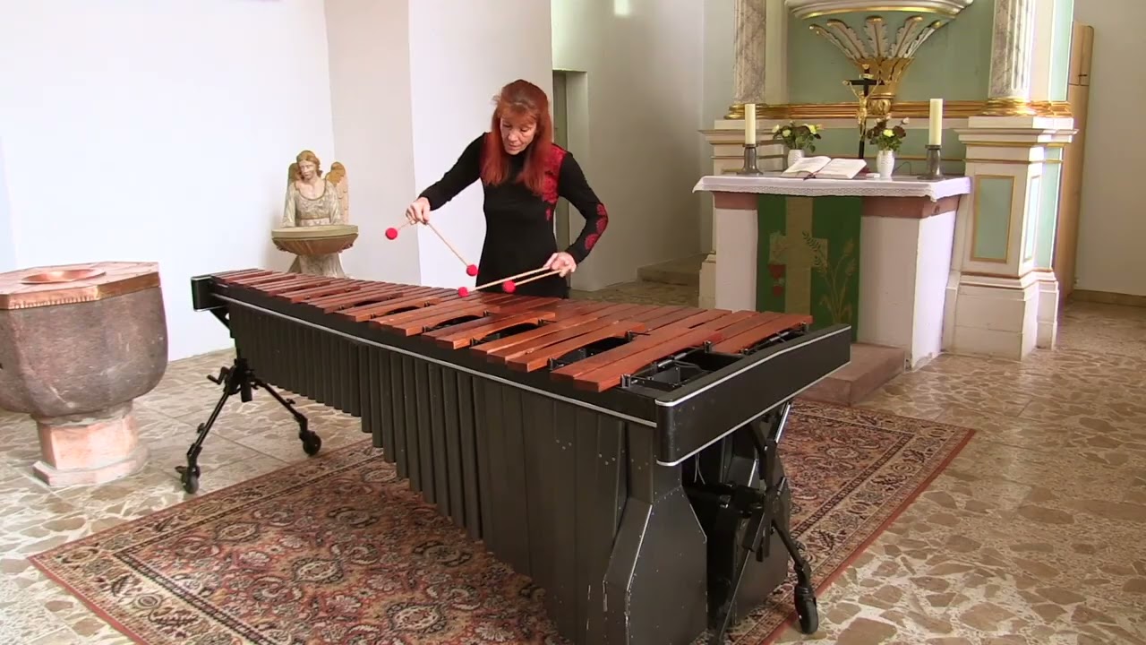 Bach on Marimba: Sarabande in C major | Babette Haag | Fascinating Bach Transcription 🎶