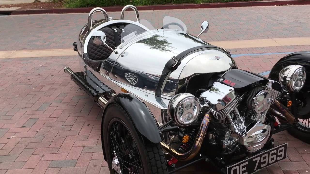 Chrome Morgan 3 wheeler