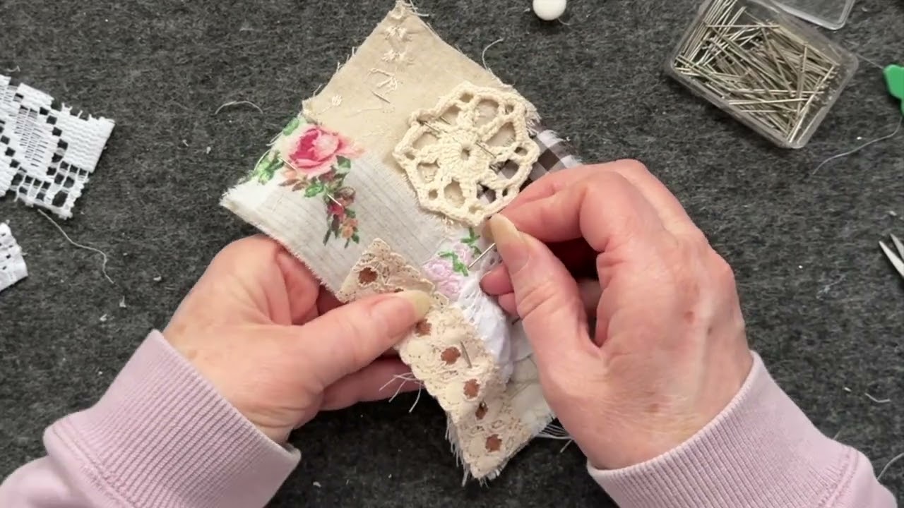 Want To Make A Fabric Postcard? Slow Stitching is the Secret