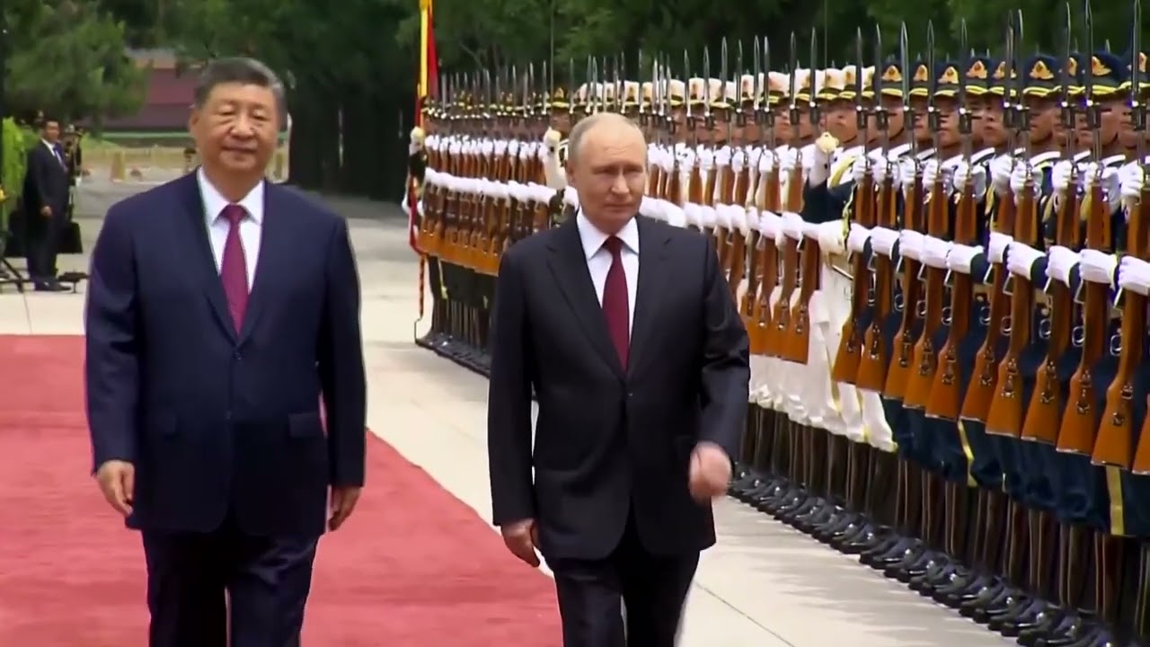 China's Xi holds welcome ceremony for Russia&rsquo;s Putin in Beijing