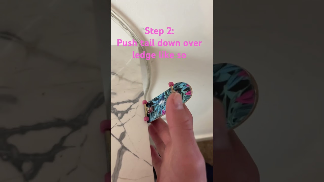 Easiest way to Ollie a tech deck!!! #fingerboarding #teckdeck #tricks