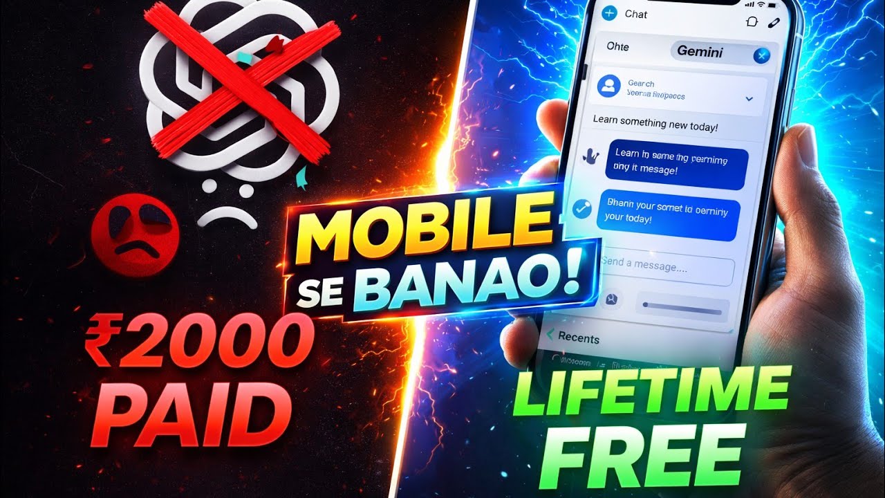 Build Your Own CHATGPT for FREE Mobile Only(Lifetime FREE | No Coding)