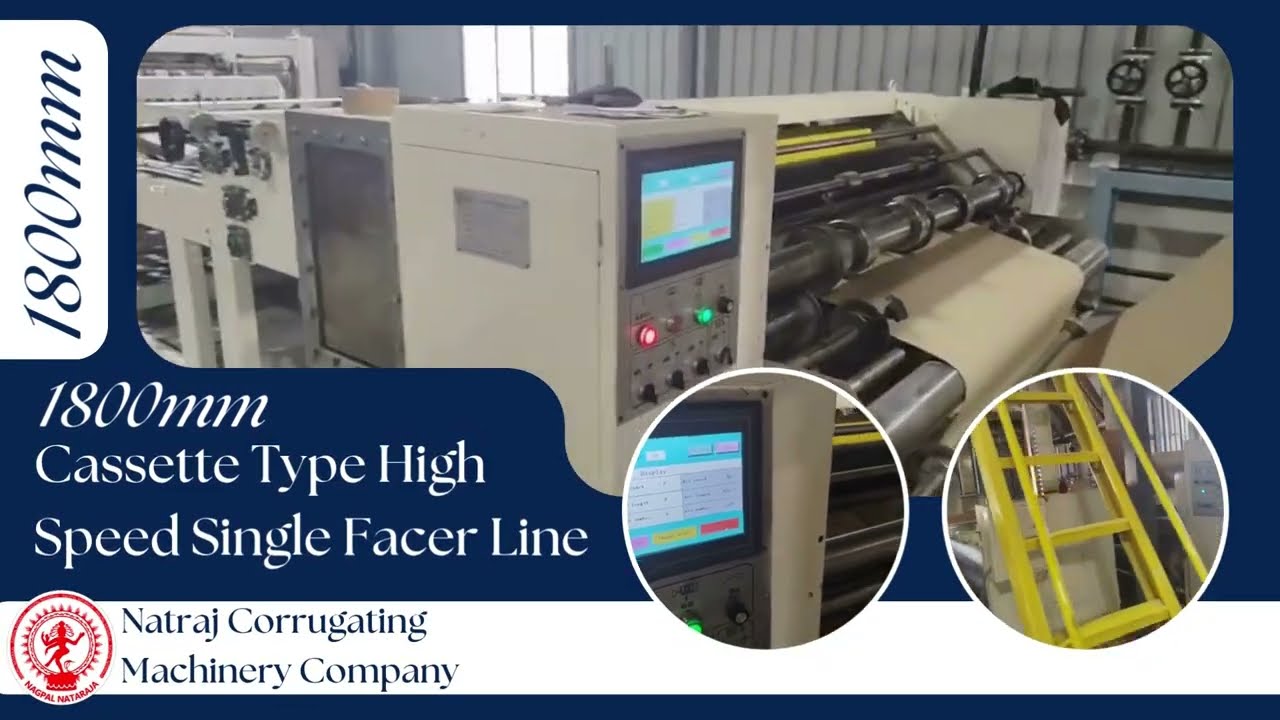 1800mm Cassette Type High-Speed Single Facer Line | Automatic Corrugation Machine