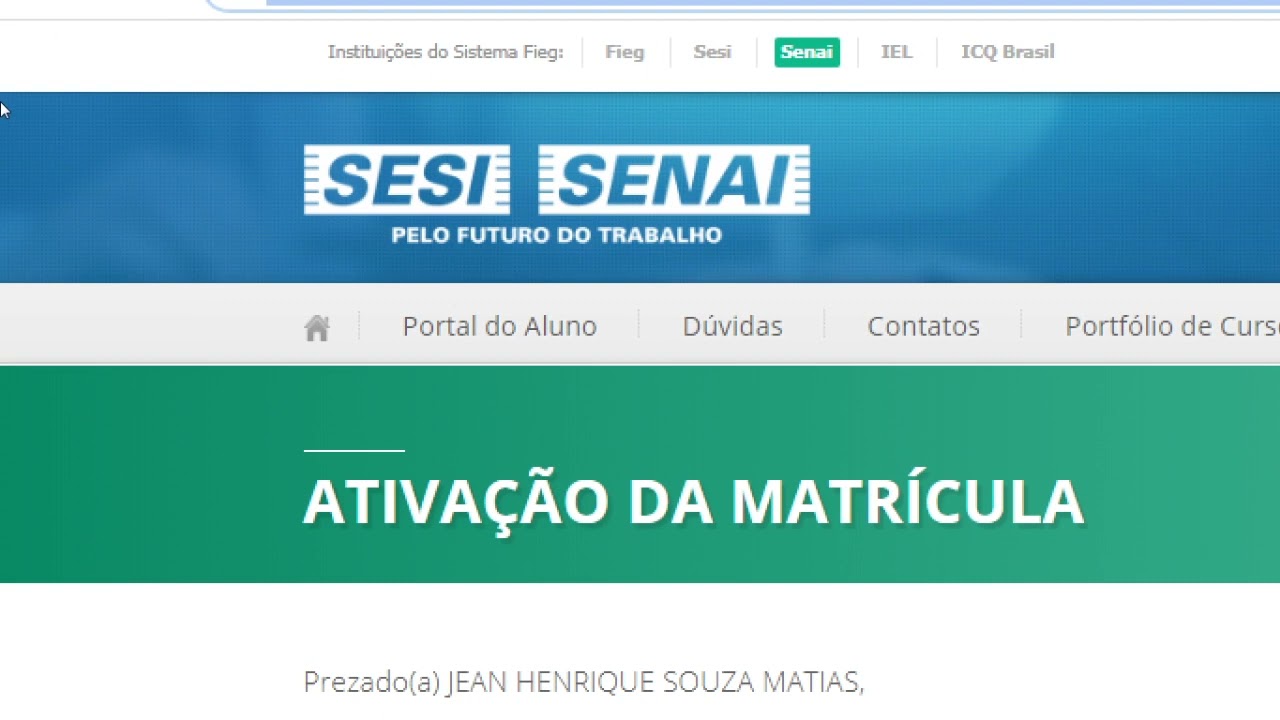 EAD - Como inscrever-se em um curso no SENAI