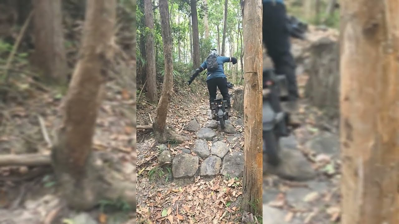 Extreme test of #dji neo 2 on offroad mtb single track