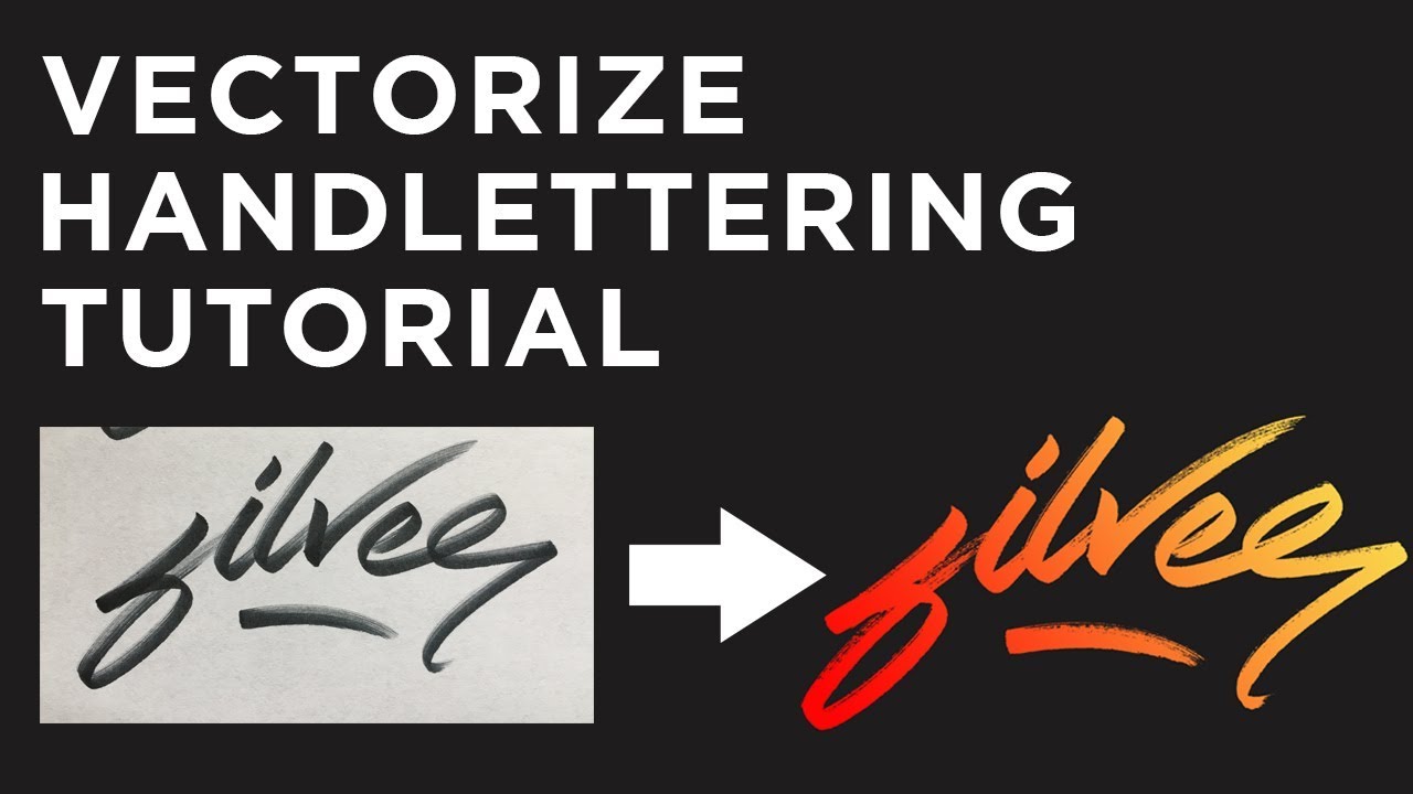 Tutorial: How to Easily Vectorize Hand Lettering for Beginners | Adobe Photoshop
