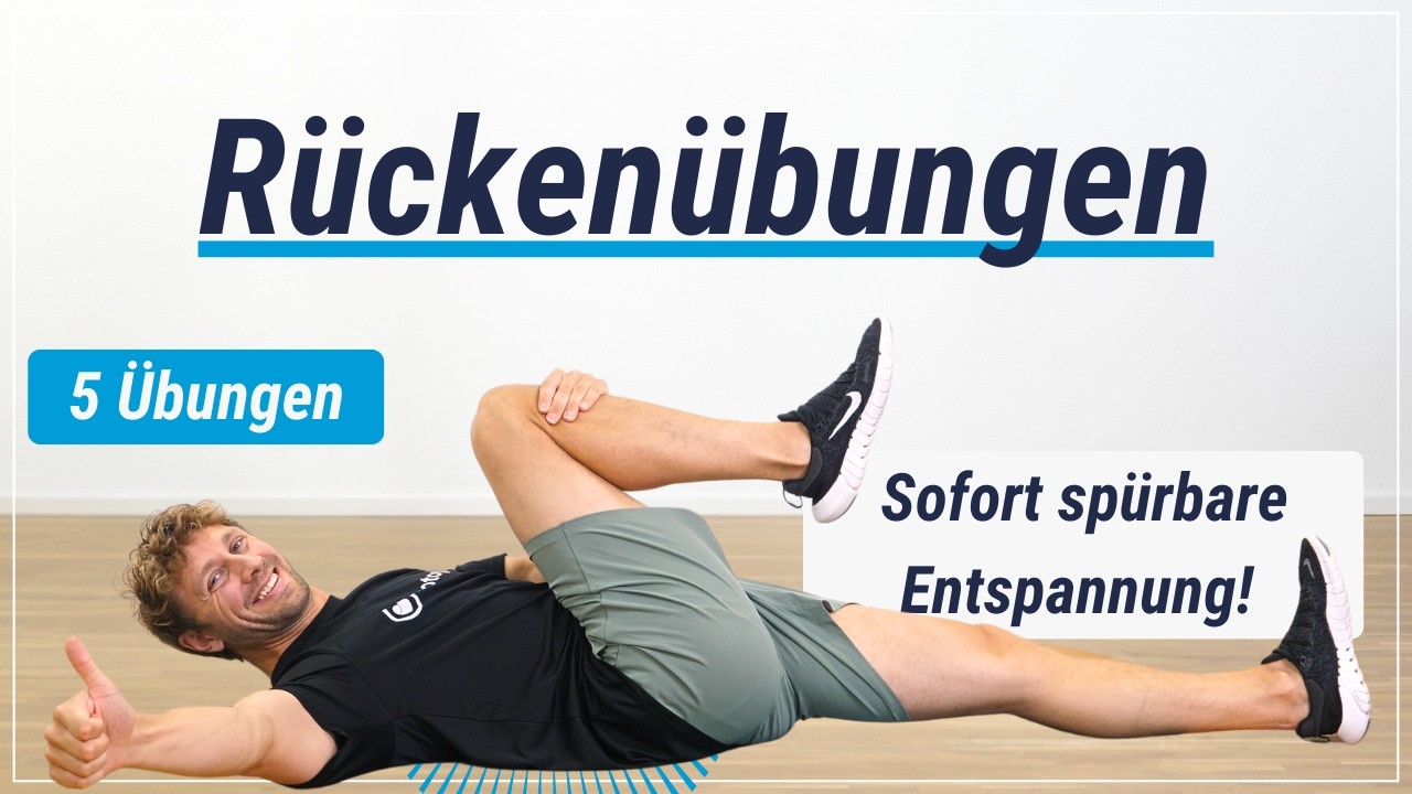 5 Rückenschmerzen Übungen im Liegen - Sofort spürbare Entspannung!
