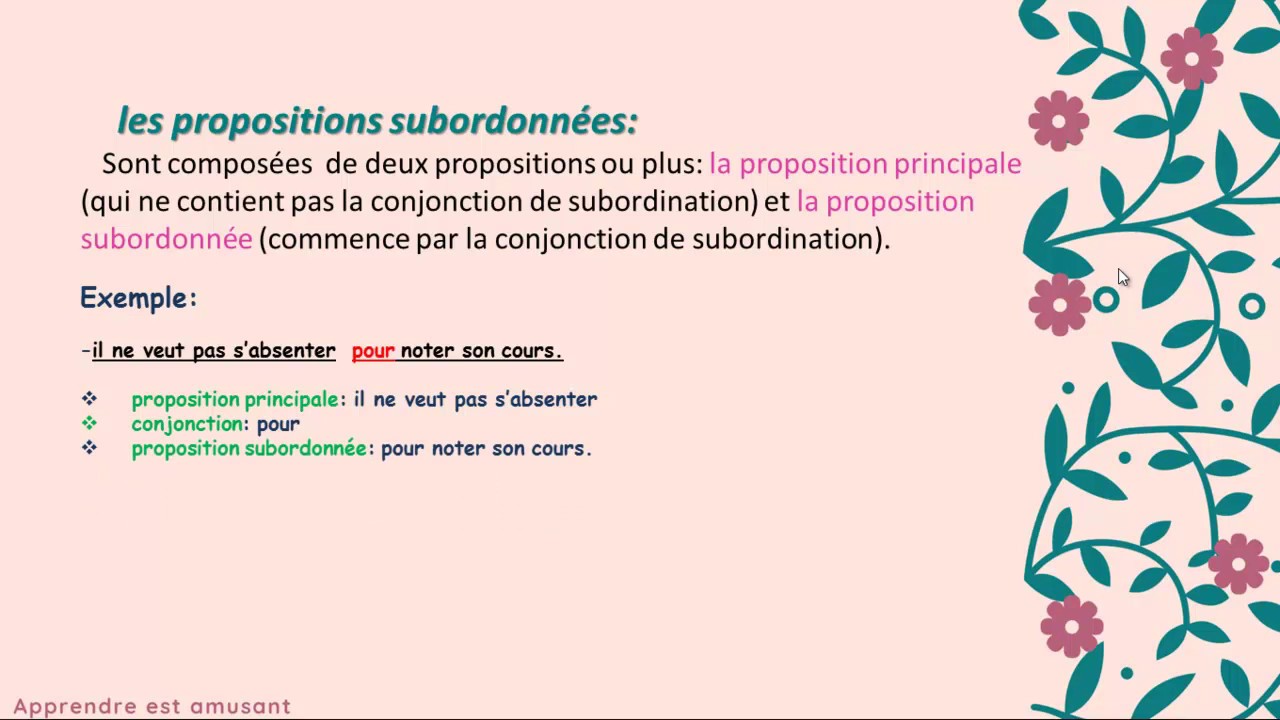 les types de propositions