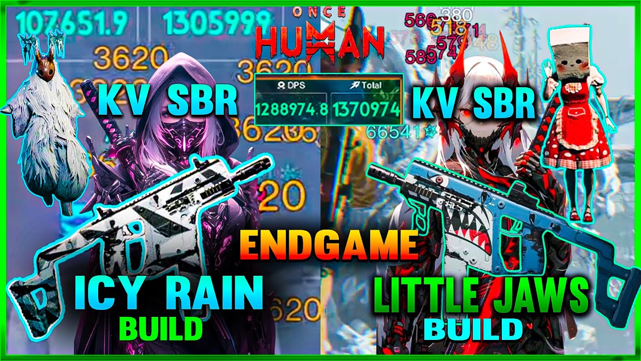 KV SBR 3M+ DPS ICY RAIN VS LITTLE JAWS WHOSE BEST FOR PVE RNDGAME BUILD MODS CRADLE ONCE HUMAN DPS