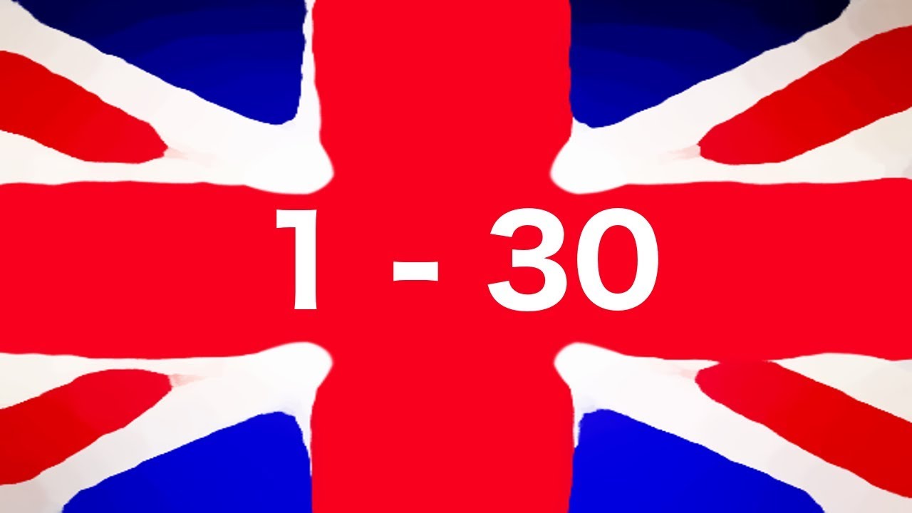 Números en ingles del 1 al 30 - despacio