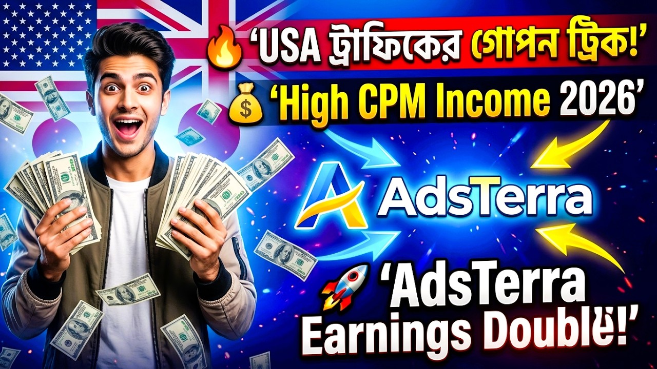 🔥 AdsTerra High CPM Trick 2026 | Get USA, UK & Japan Traffic | Double Your Earnings Fast
