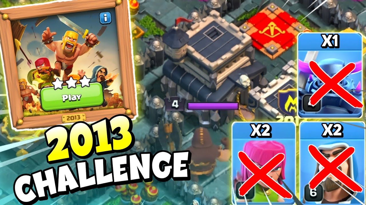 3 Star The 2013 Challenge | Clash of Clans 2013 Challenge Attack Strategy - CoC