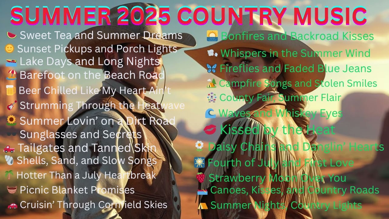 Summer 2025 Country Vibes 🌞 | Hot Country Songs Playlist