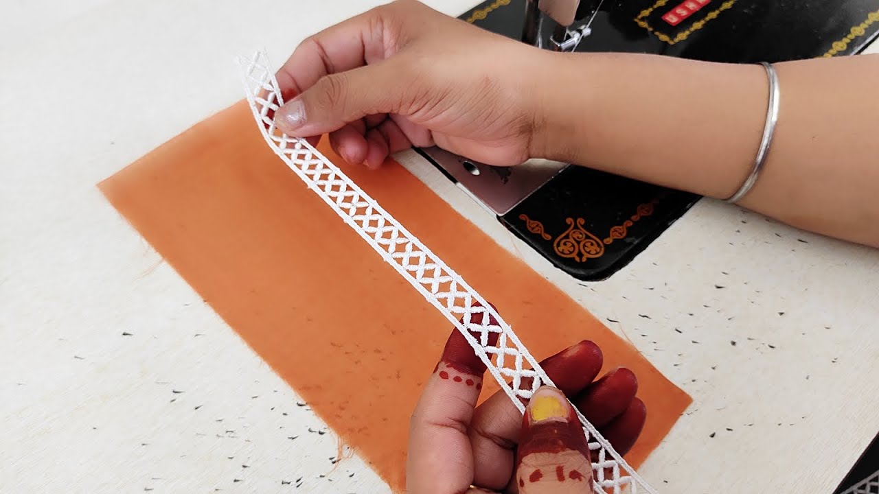 ✔️Trending Joint Lace Stitching Tricks for Beginners | Reet Sewing Crafts