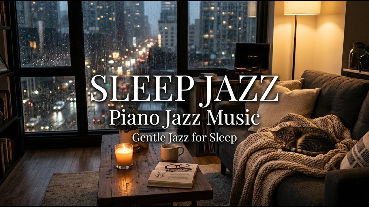 Late Night Jazz Piano &ndash; Slow Cozy Jazz for Deep Sleep | Warm Lamp