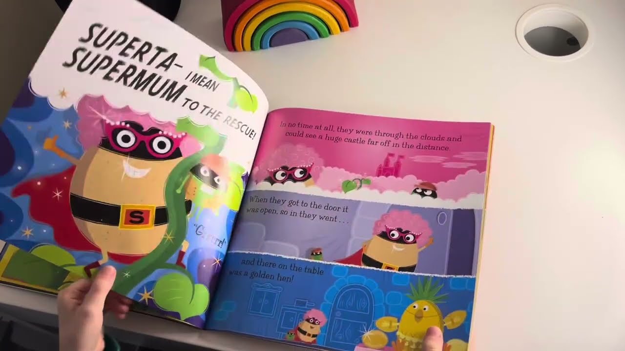 Supertato 🥔 presents Evil Pea 🫛and the Beanstalk 🪾- #readaloudbooksforkids 