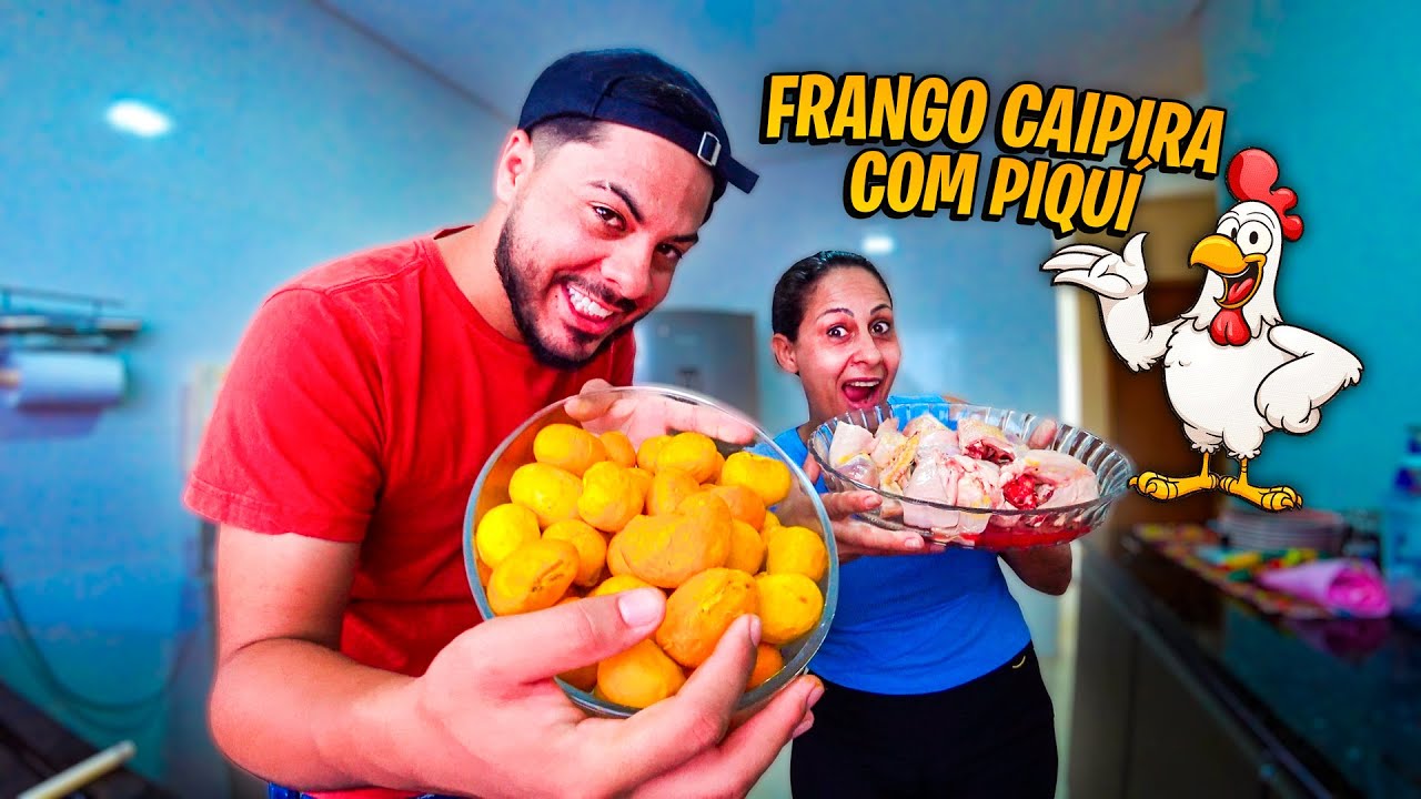 RECEITINHA DE PIQUÍ COM FRANGO CAIPIRA🐔❤ Feat; Caique Bitencourt😍