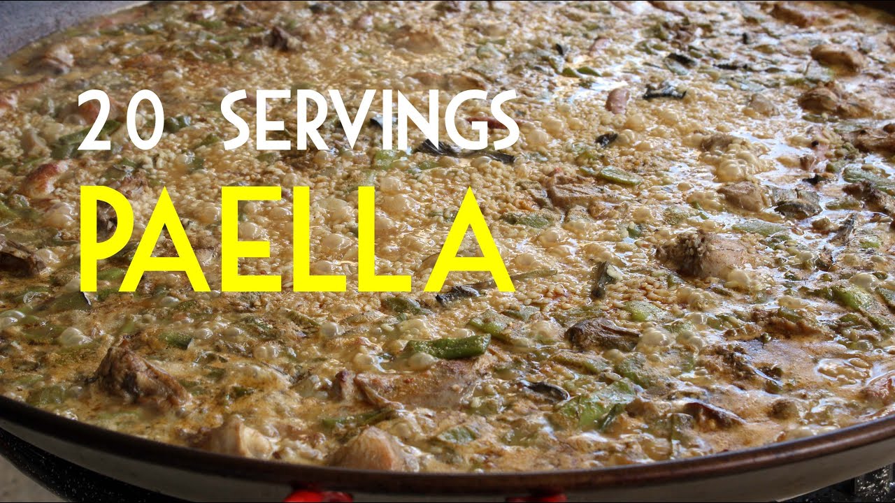 20 SERVINGS PAELLA BY SPANISH COOKING