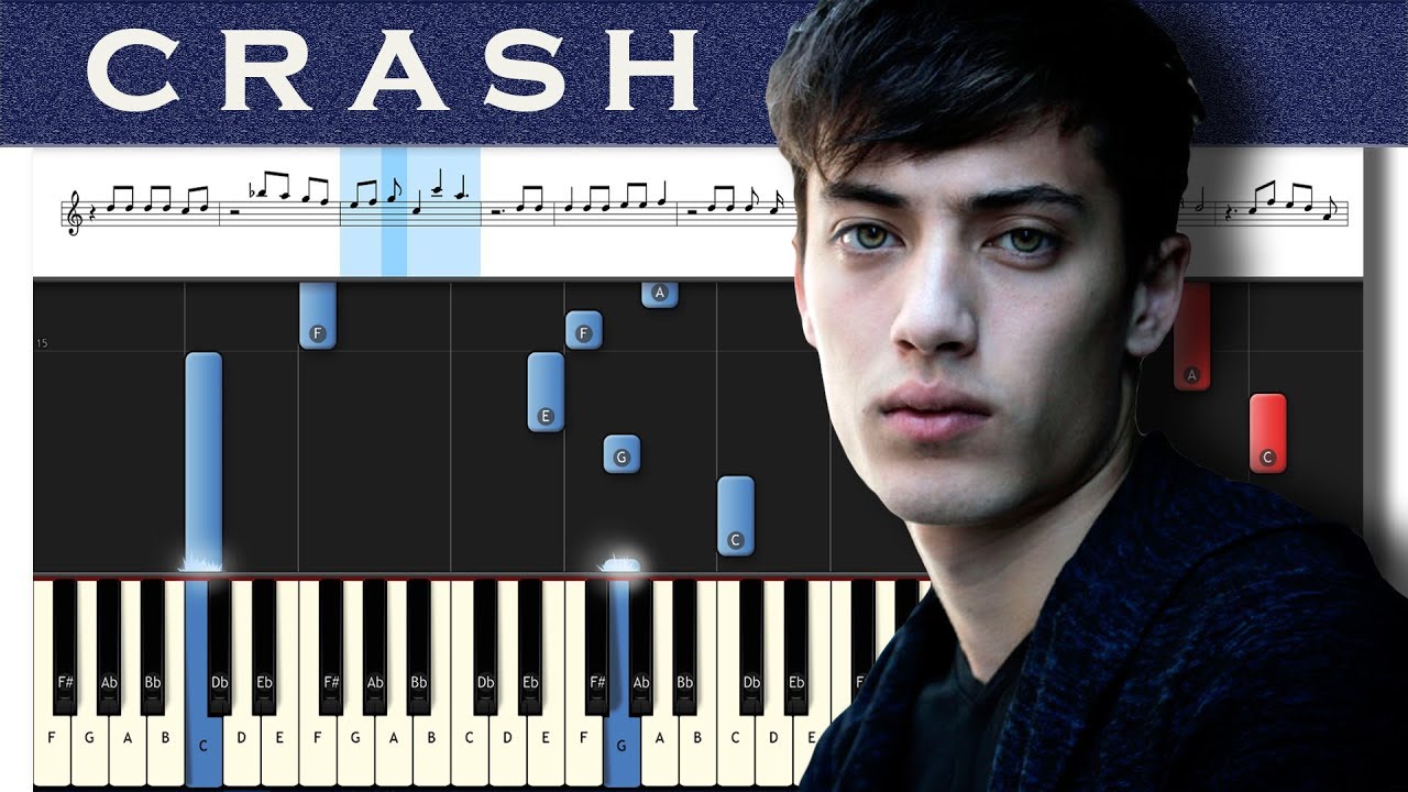 EDEN - crash | Piano tutorial + MIDI