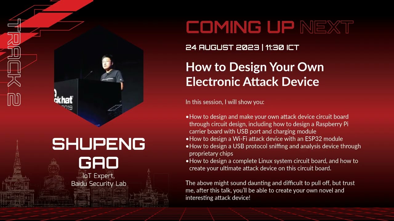 #HITB2023HKT D1T2 - How To Design Your Own Electronic Attack Device by Shupeng Gao