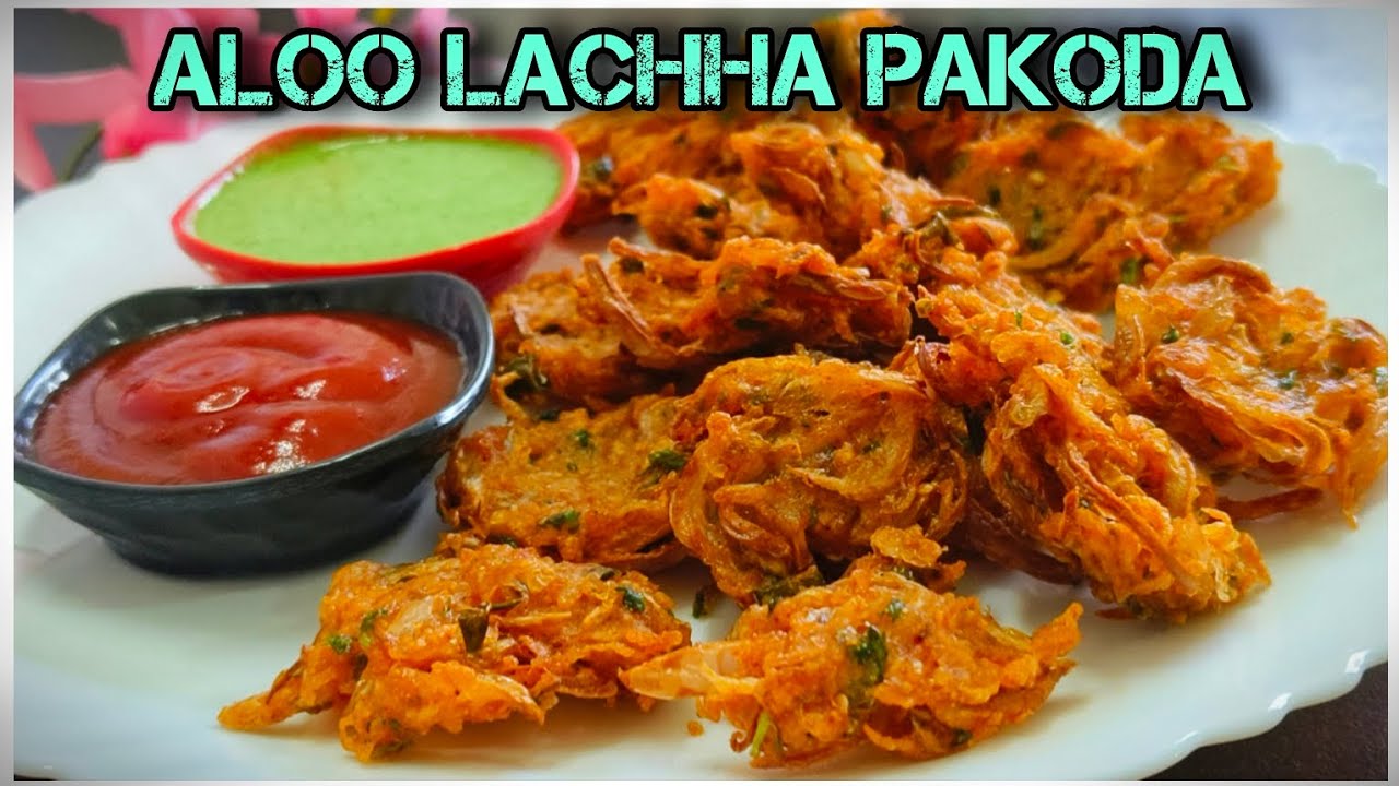 Crispy Aloo Lachha Pakoda Recipe | Potato laccha pakoda | Aloo Pyaaz Pakoda Recipe
