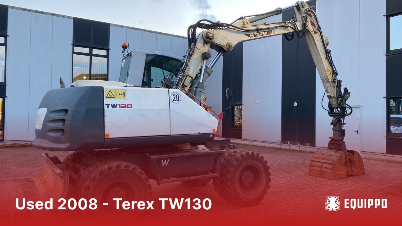 Used 2008 - Terex TW130 | Used Wheeled Excavator | equippo.com | Used heavy equipment