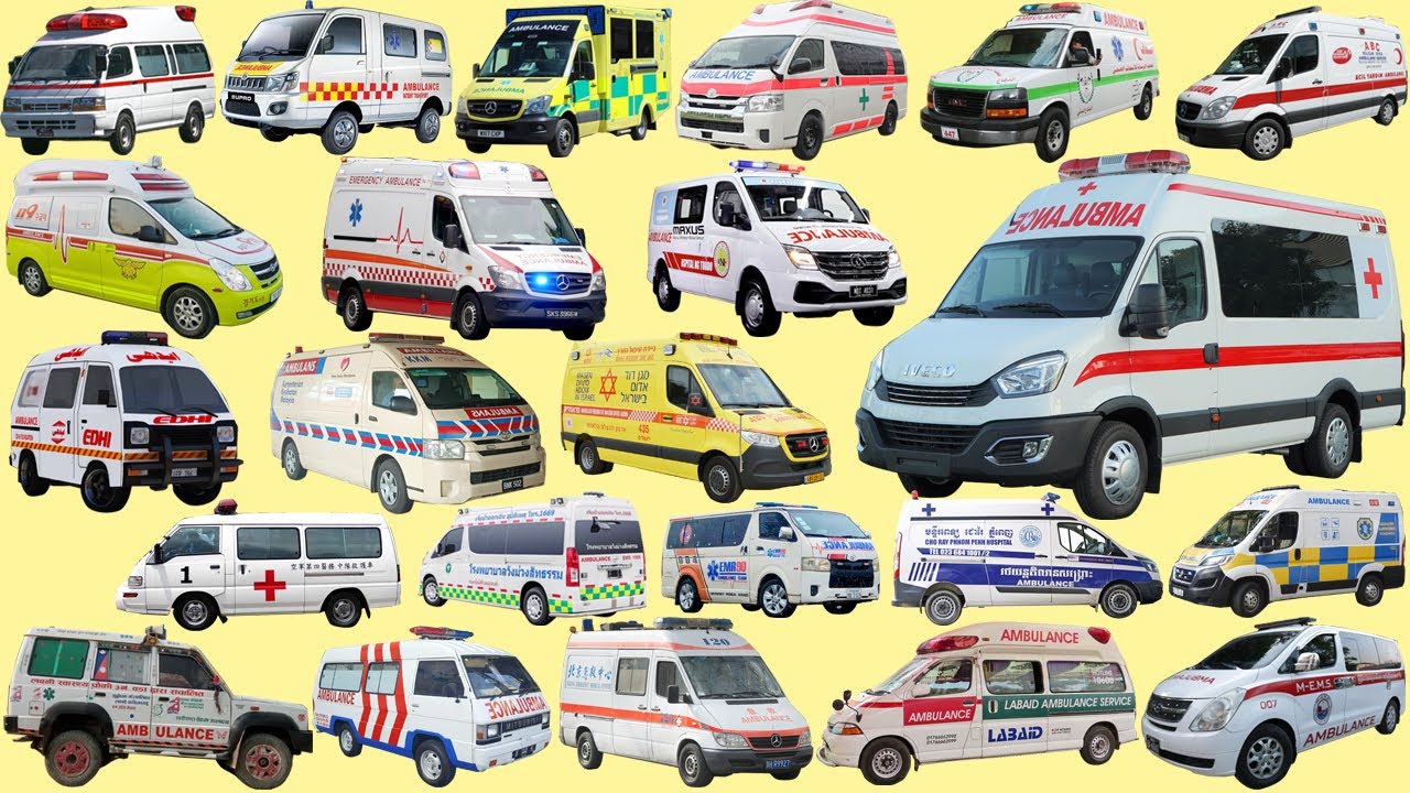 AMBULANCE - Ambulances of Asian countries | Indonesia, China, Vietnam, India, Turkey, Qatar, Japan