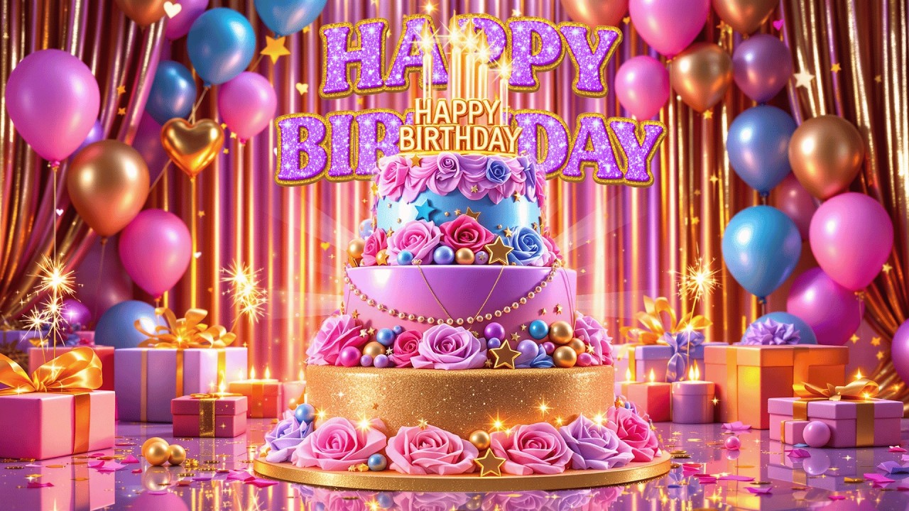 Beautiful Happy Birthday Song 🎂 Send This Birthday Video to Loved Ones