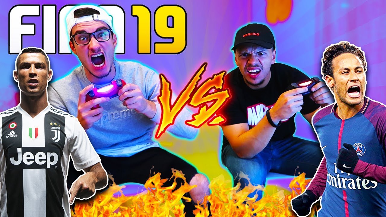 RONALDO VS NEYMAR FIFA19 FUSSBALL CHALLENGE!