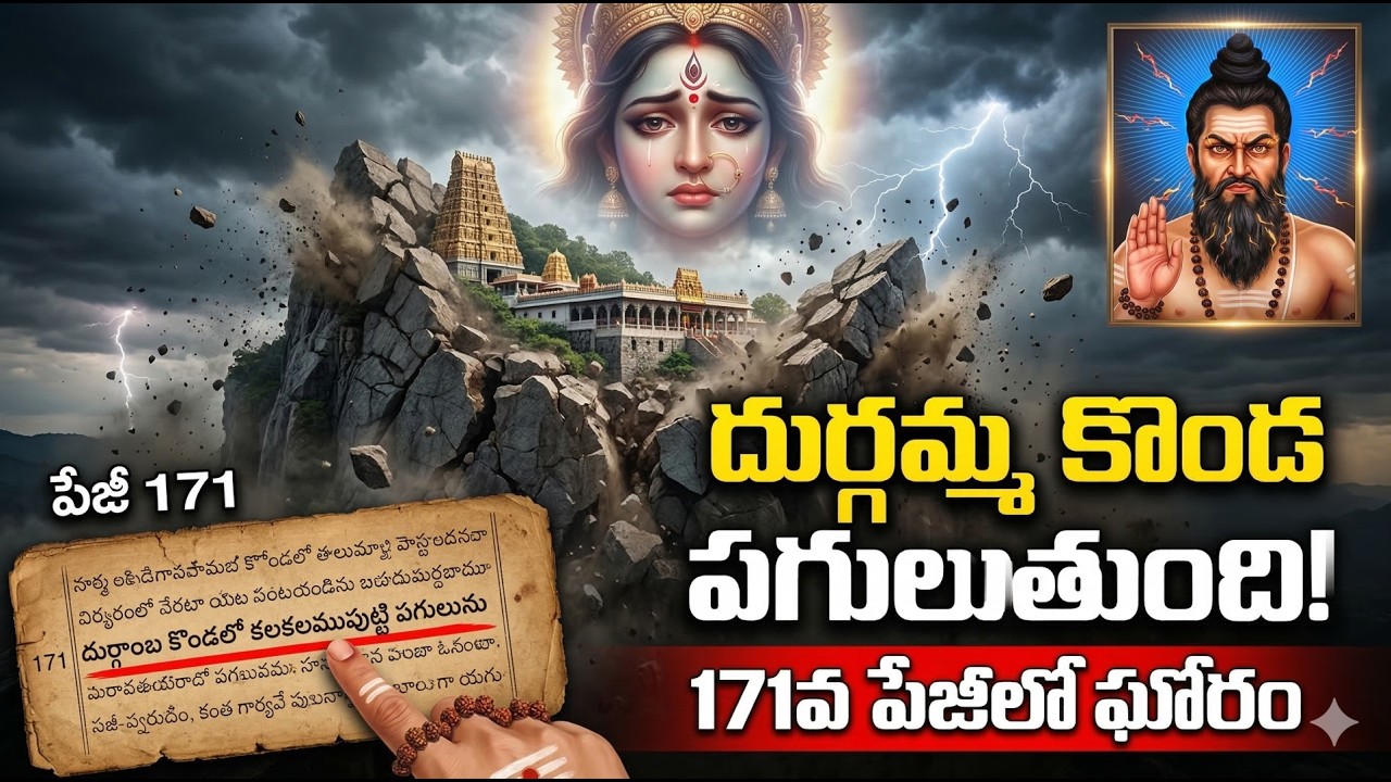 విజయవాడ దుర్గమ్మ కొండ పగులుతుంది! 171వ పేజీలో బ్రహ్మంగారి ఘోరమైన హెచ్చరిక | Kalagnanam