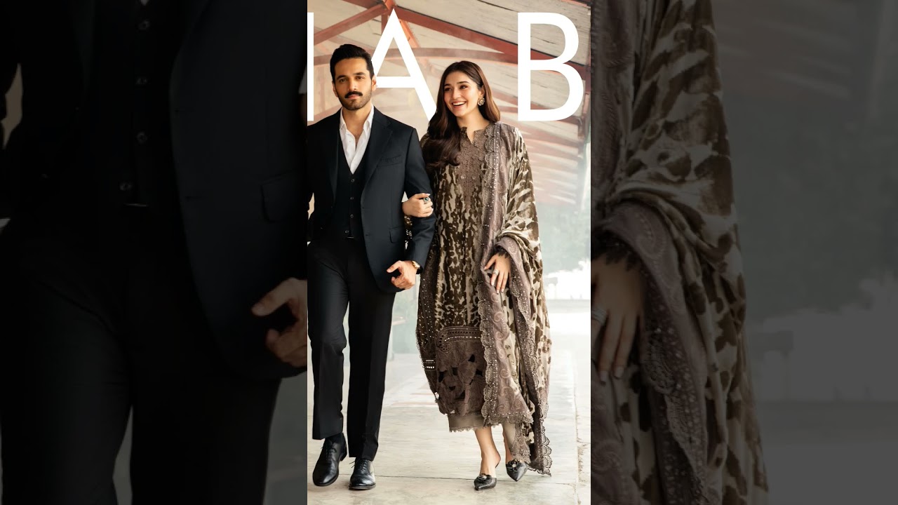 Maria B DL_1201 Luxe Winter Collection    |   Durefishan's & Saleem    |   Fashiontrend