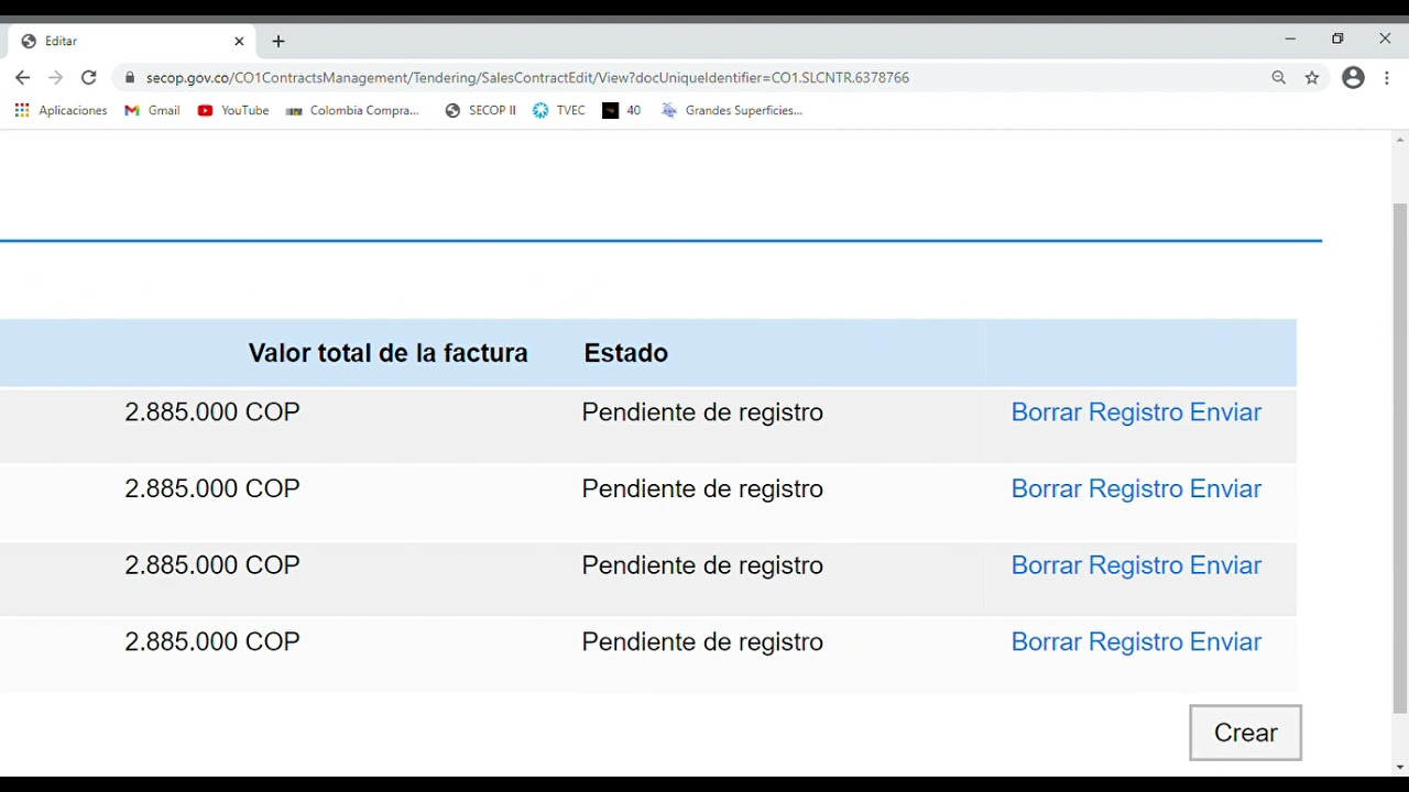 Corrección plan de pagos en SECOP II