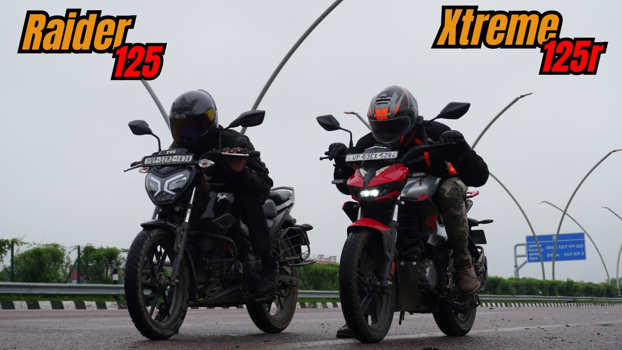Hero Xtreme 125R vs TVS Raider 125 Drag Race