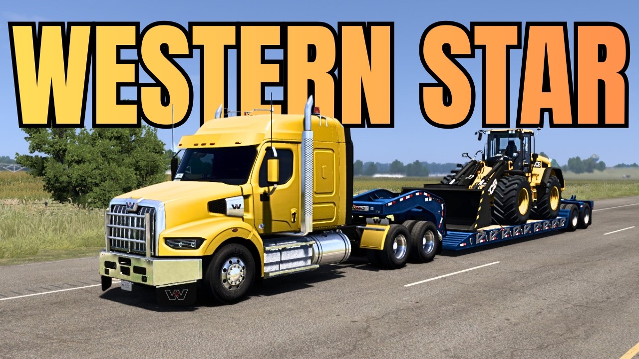 Western Star 57X - Delivering JCB Wheel Loader - ATS