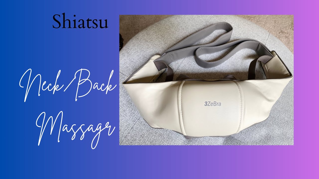 Shiatsu Neck & Shoulder Massager: 8 Nodes, Heat, Deep Tissue Relief - Cordless & Hands-Free