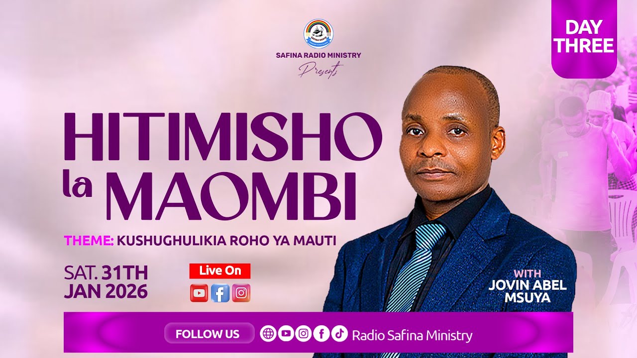 LIVE NOW 🔴JOVIN ABEL -KUSHUGHULIKIA ROHO YA MAUTI NA KUTOLEWA KWENYE MAKABURI DAY  3 - 31/01/2026