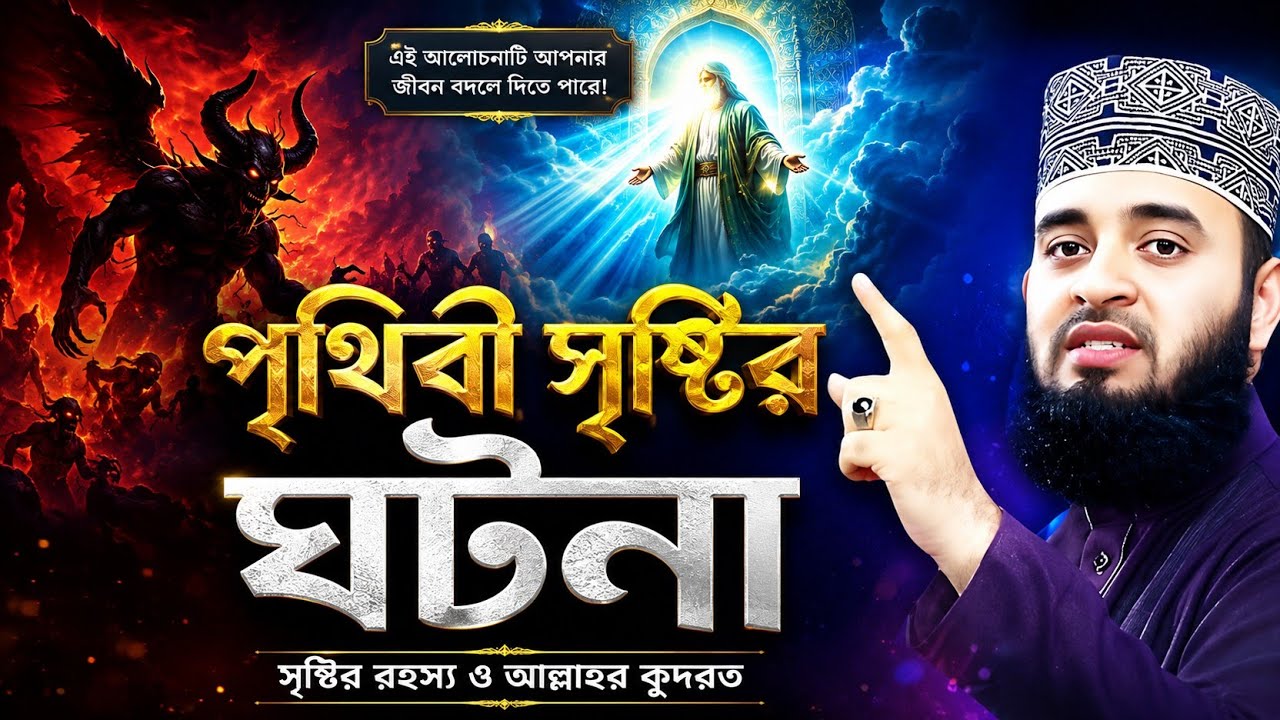 পৃথিবী সৃষ্টির ঘটনা | মিজানুর রহমান আজহারী ওয়াজ | mizanur rahman azhari new waz 2025 | #waz