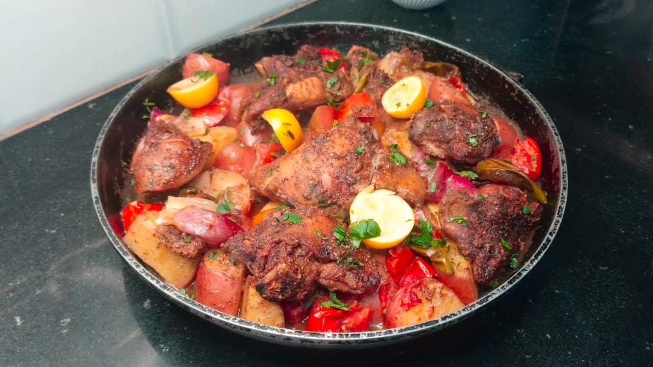 One Pan Chicken And Potatoes Recipe. Perfect Roasted Chicken and Potatoes.